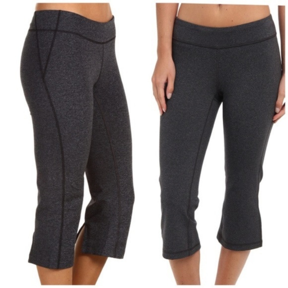 Lucy Lotus Capri Asphalt Heather Running Pants S - Picture 3 of 8